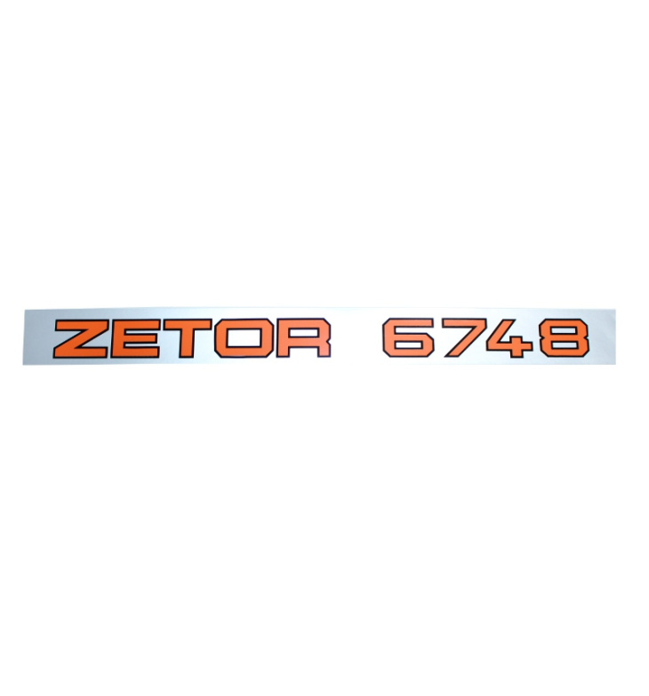 Nápis bočni Zetor 6748