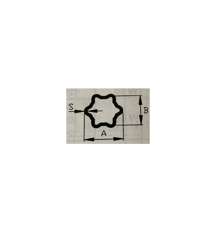 Profil hvězda 61x47x4,5 ( vnější T05,T67,T89 )
